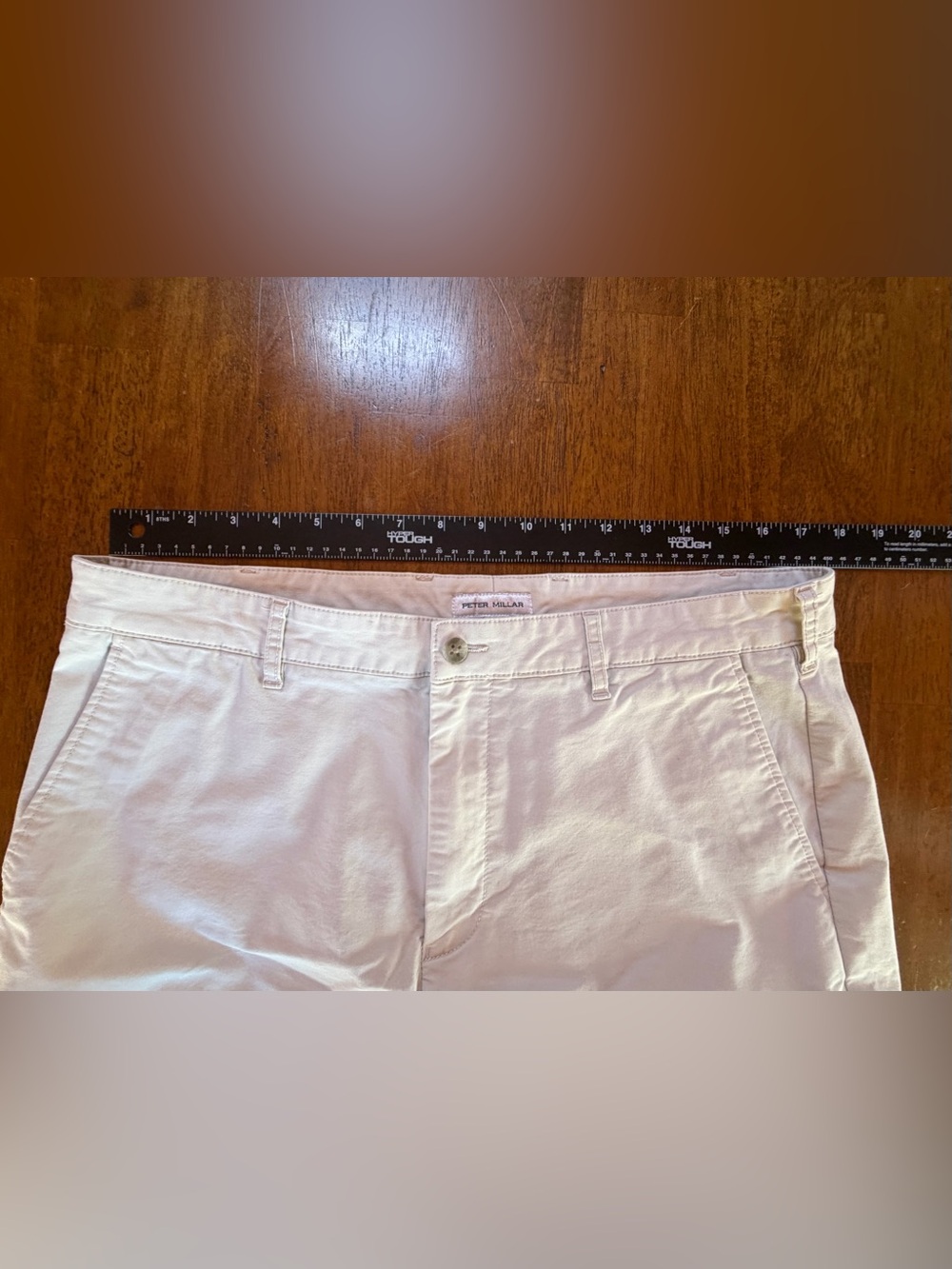 Peter Millar Crown Comfort Classic Fit Khaki Shorts - Picture 4 of 6